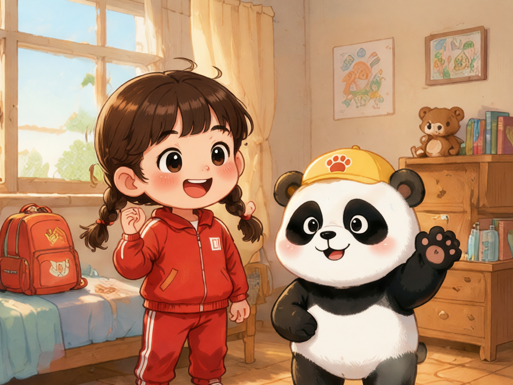 玲玲和团团的运动会