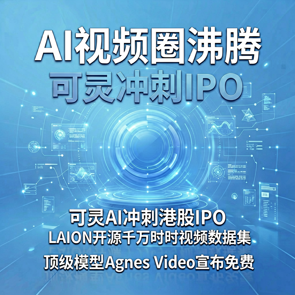 AI视频圈沸腾：可灵冲刺IPO，顶级模型免费，千万数据开源