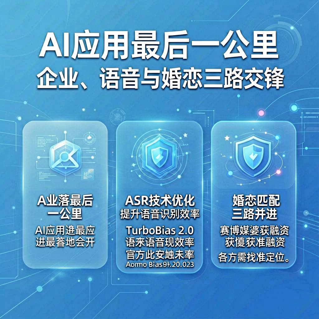 AI应用最后一公里：企业、语音与婚恋三路交锋