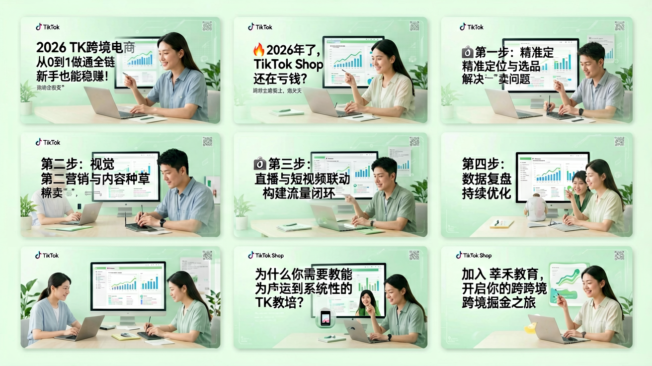 2026 TK跨境电商避坑指南:从0到1做通全链路,新手也能稳赚!
