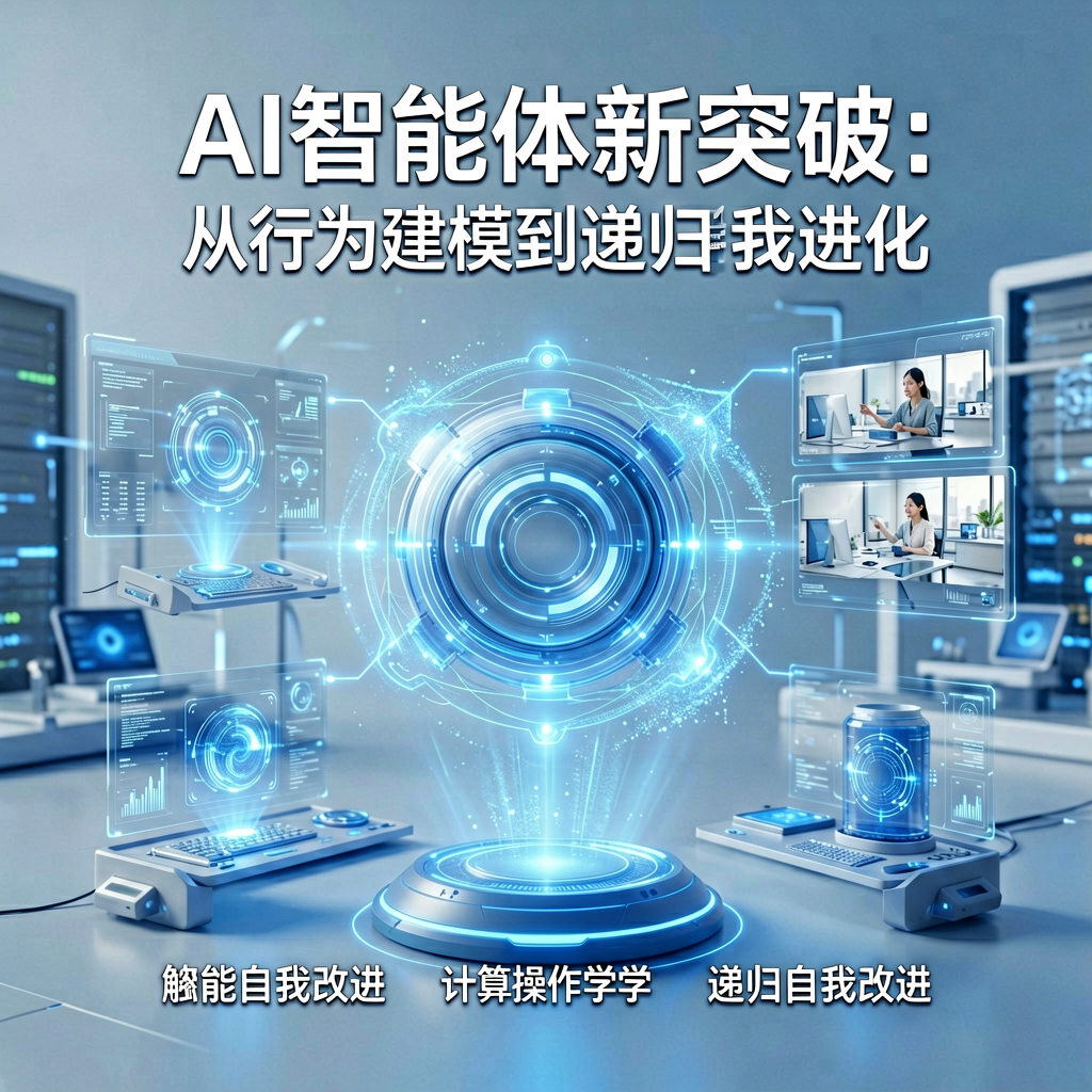AI智能体新突破：从行为建模到递归自我进化