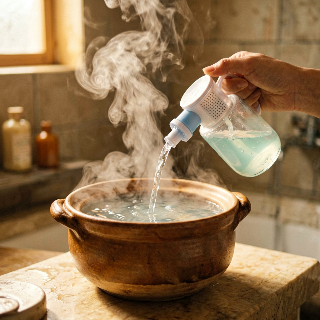 Natural rhinitis relief methods including nasal irrigation and TCM acupressure points