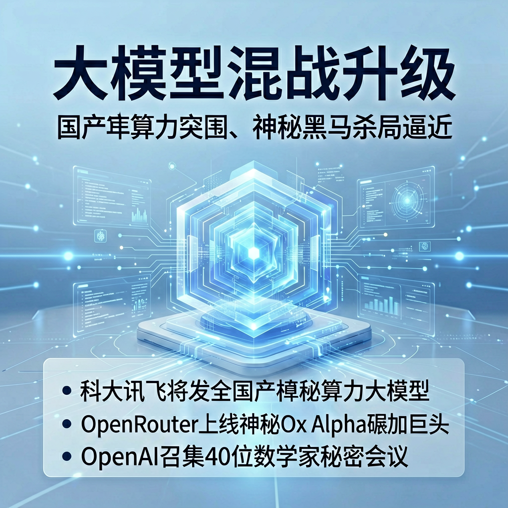 大模型混战升级：国产算力突围、神秘黑马杀出、数学终局逼近