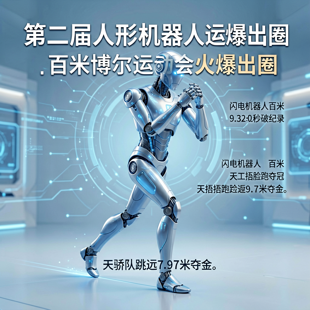 AI人形机器人炸场：百米破博尔特纪录，捂脸跑夺冠