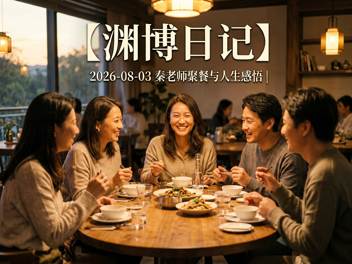 【渊博日记】2026-08-03 秦老师聚餐与人生感悟的头图