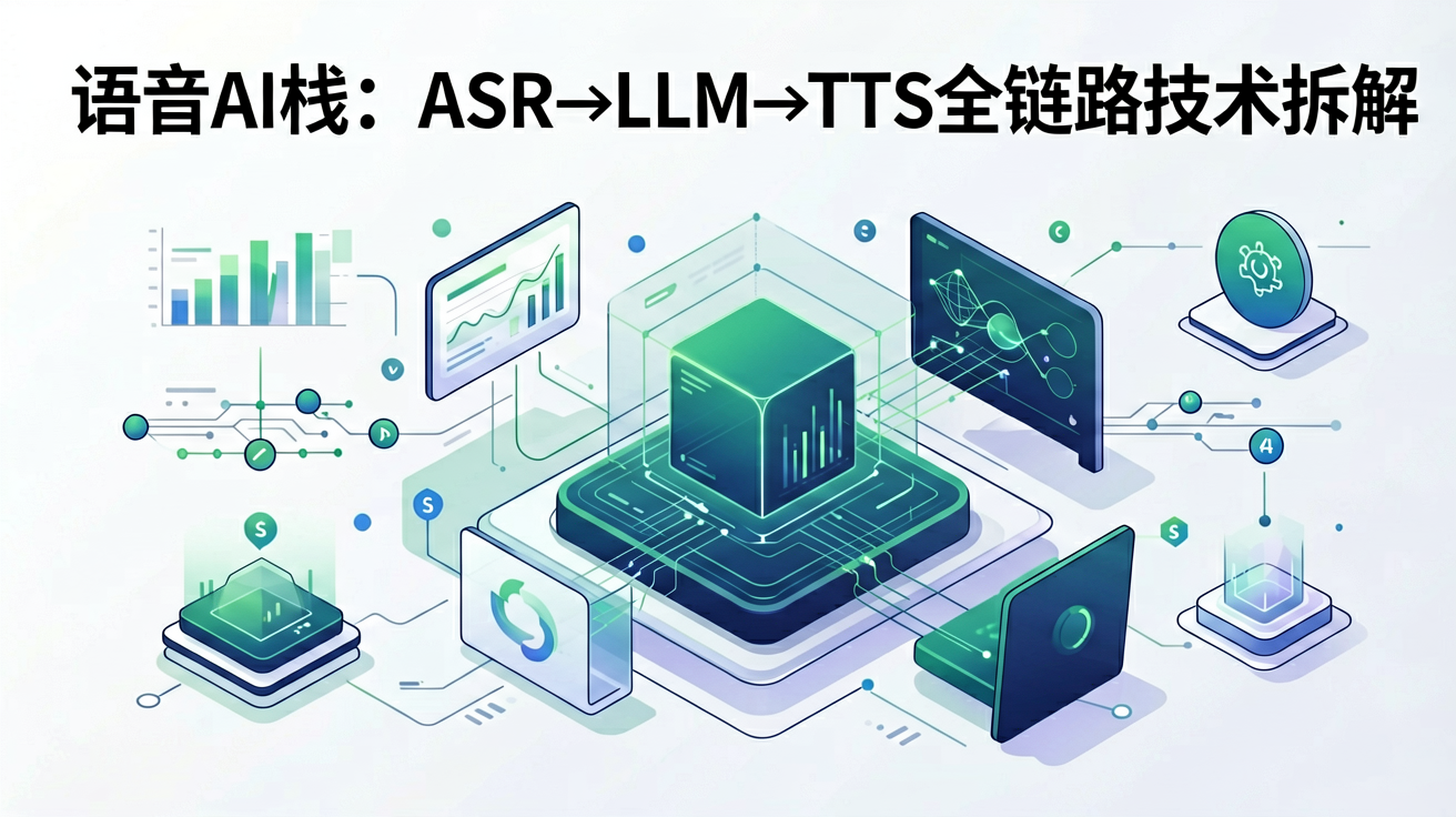 语音AI栈：ASR→LLM→TTS全链路技术拆解