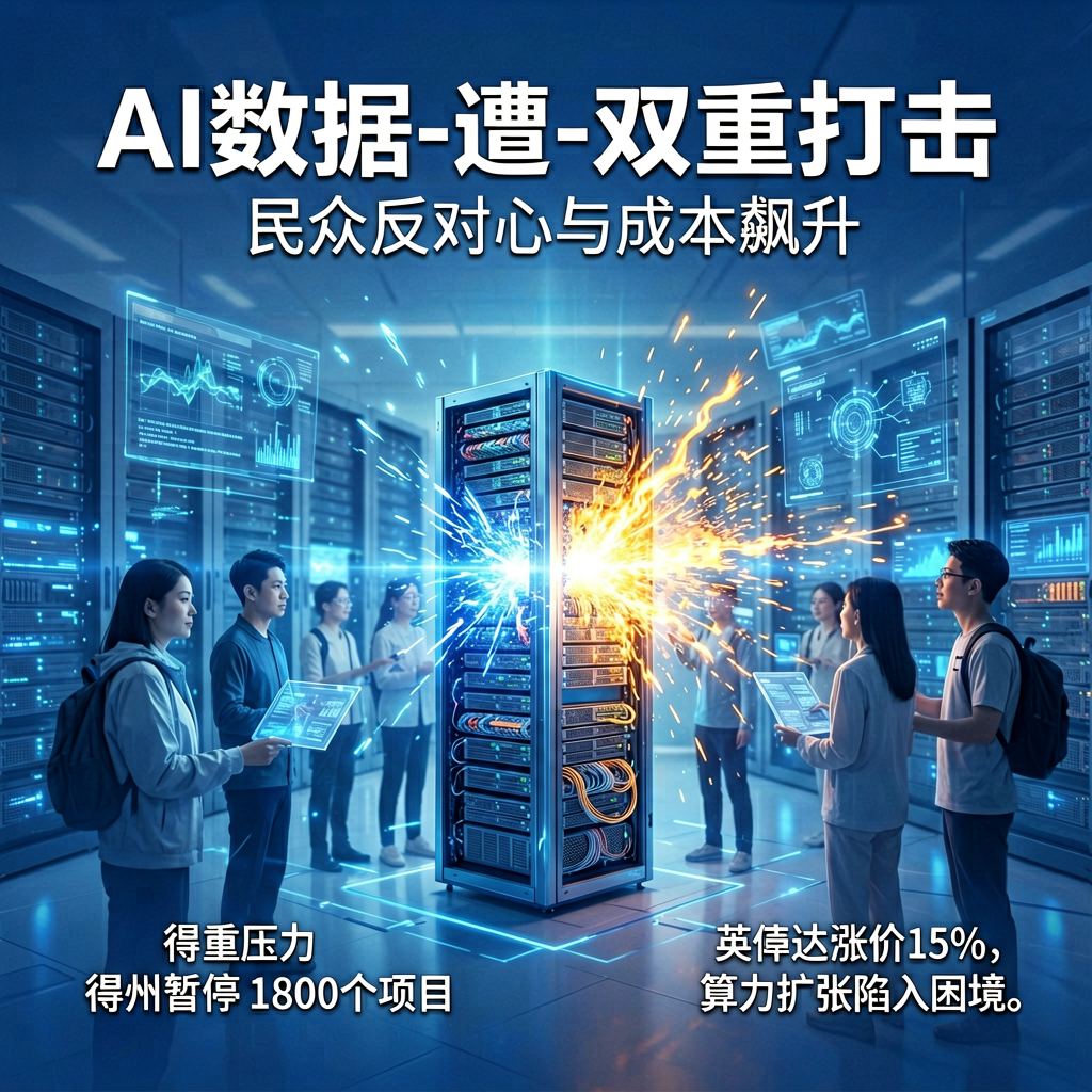 AI数据中心遭双重打击：民众反对与成本飙升
