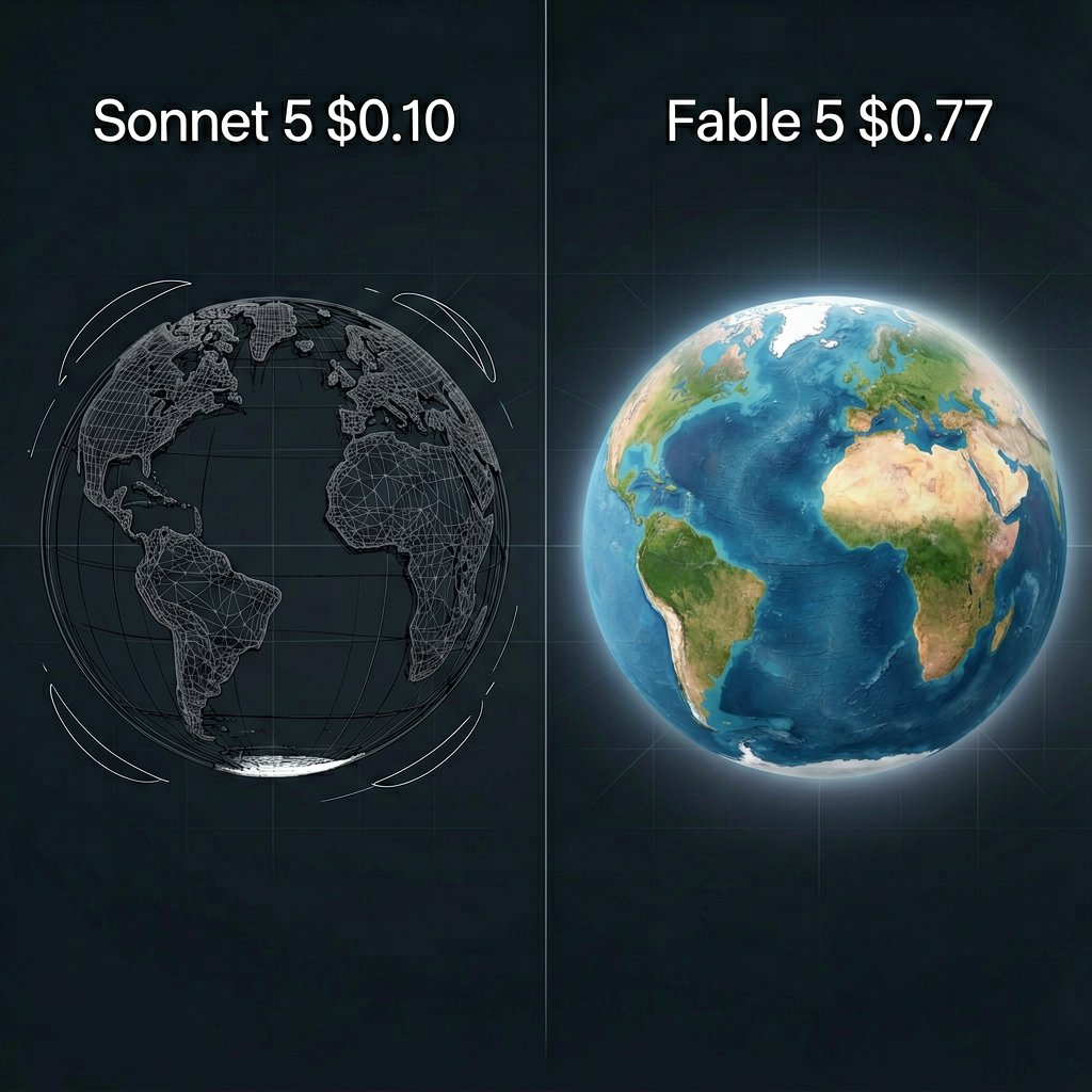Fable 5 vs Sonnet 5 成本对决