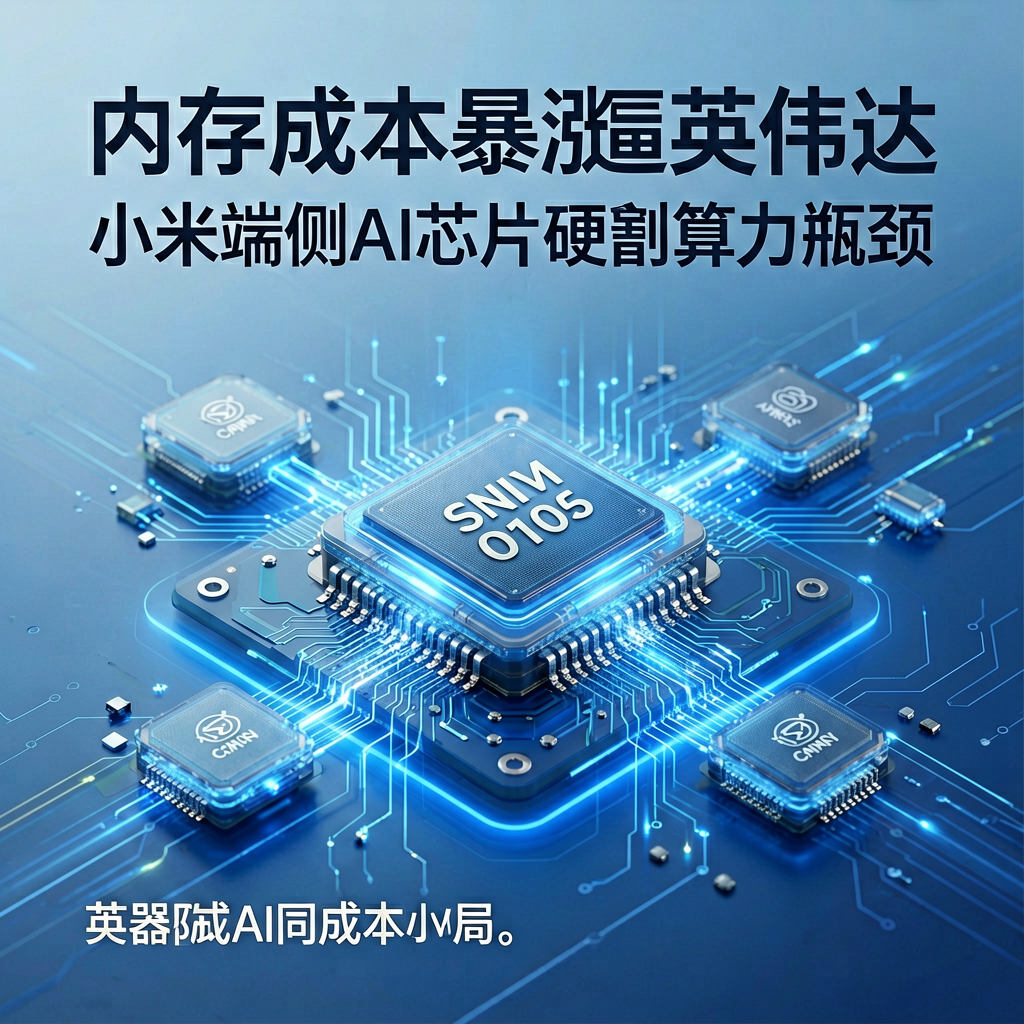 内存成本暴涨逼涨英伟达，小米端侧AI芯片硬刚算力瓶颈
