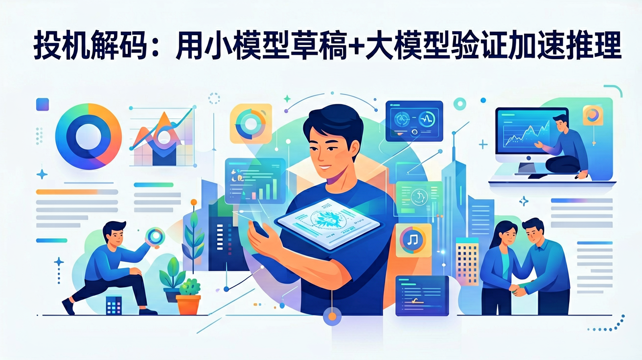 投机解码：用小模型草稿+大模型验证加速推理