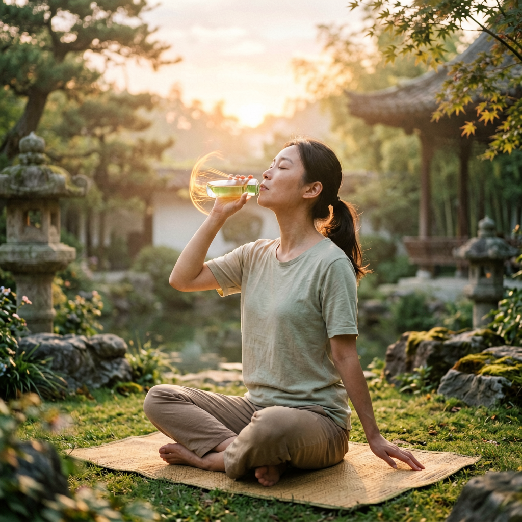 TCM respiratory health breathing exercise