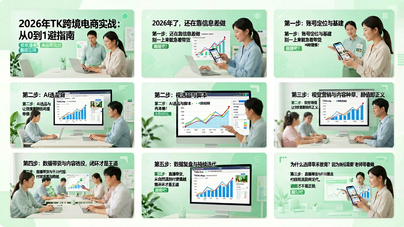 莘禾教育TK跨境电商实战分析图表
