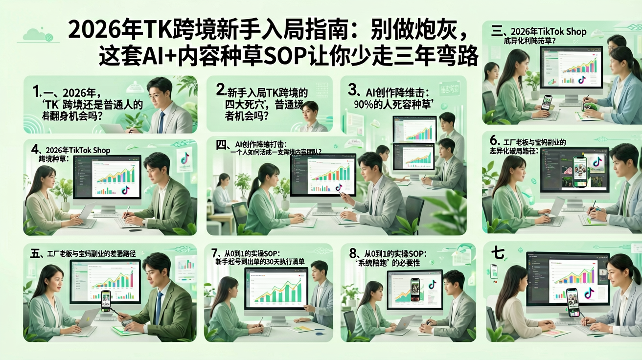 不同人群TK跨境破局路径