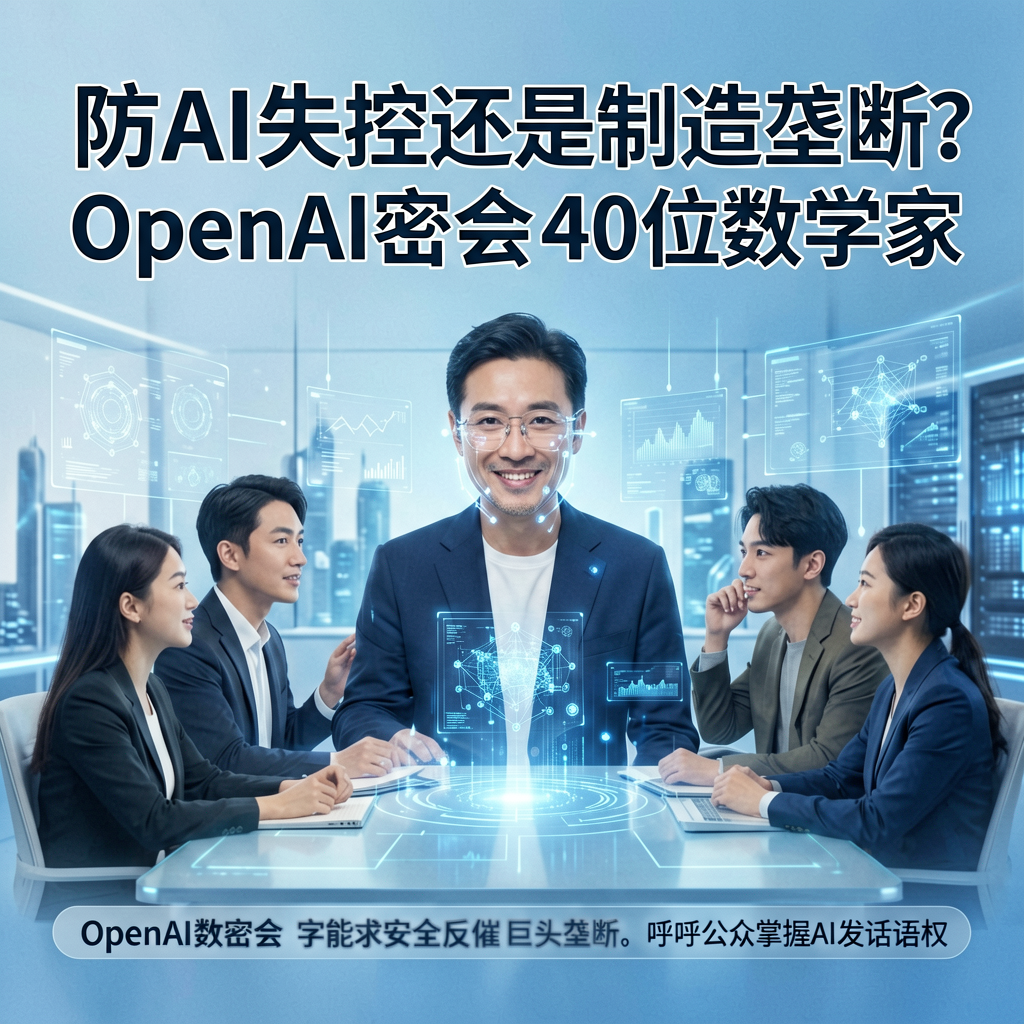 防AI失控还是制造垄断？OpenAI密会40位数学家