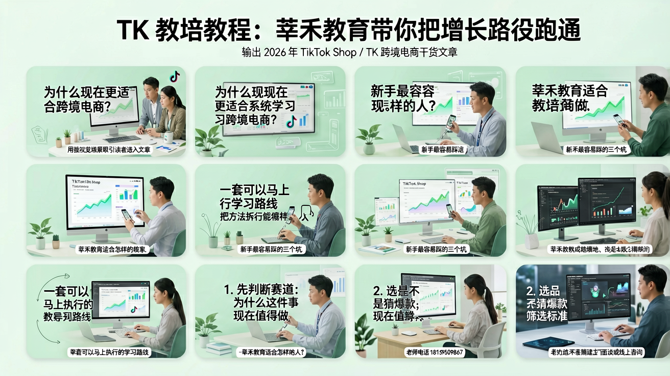 TK 教培教程：莘禾教育带你把增长路径跑通