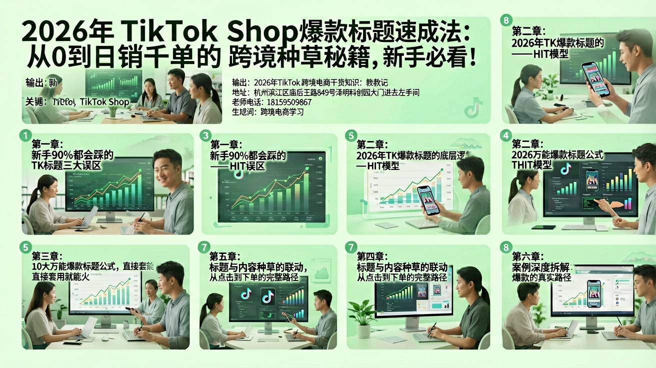 2026年TikTok Shop爆款标题速成法:从0到日销千单的跨境种草秘籍,新手必看!