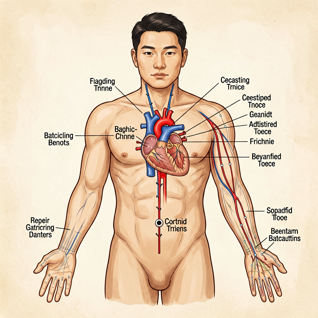 TCM heart meridian anatomy