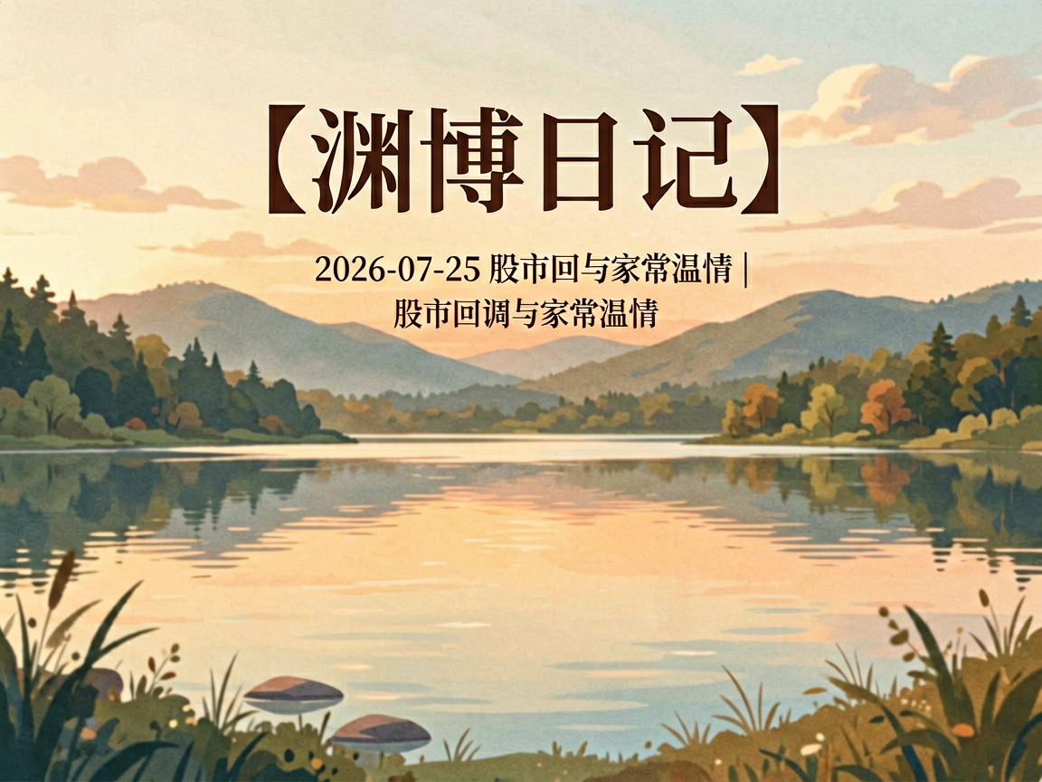 【深博日记】2026-07-25 股市回调与家常温情的头图