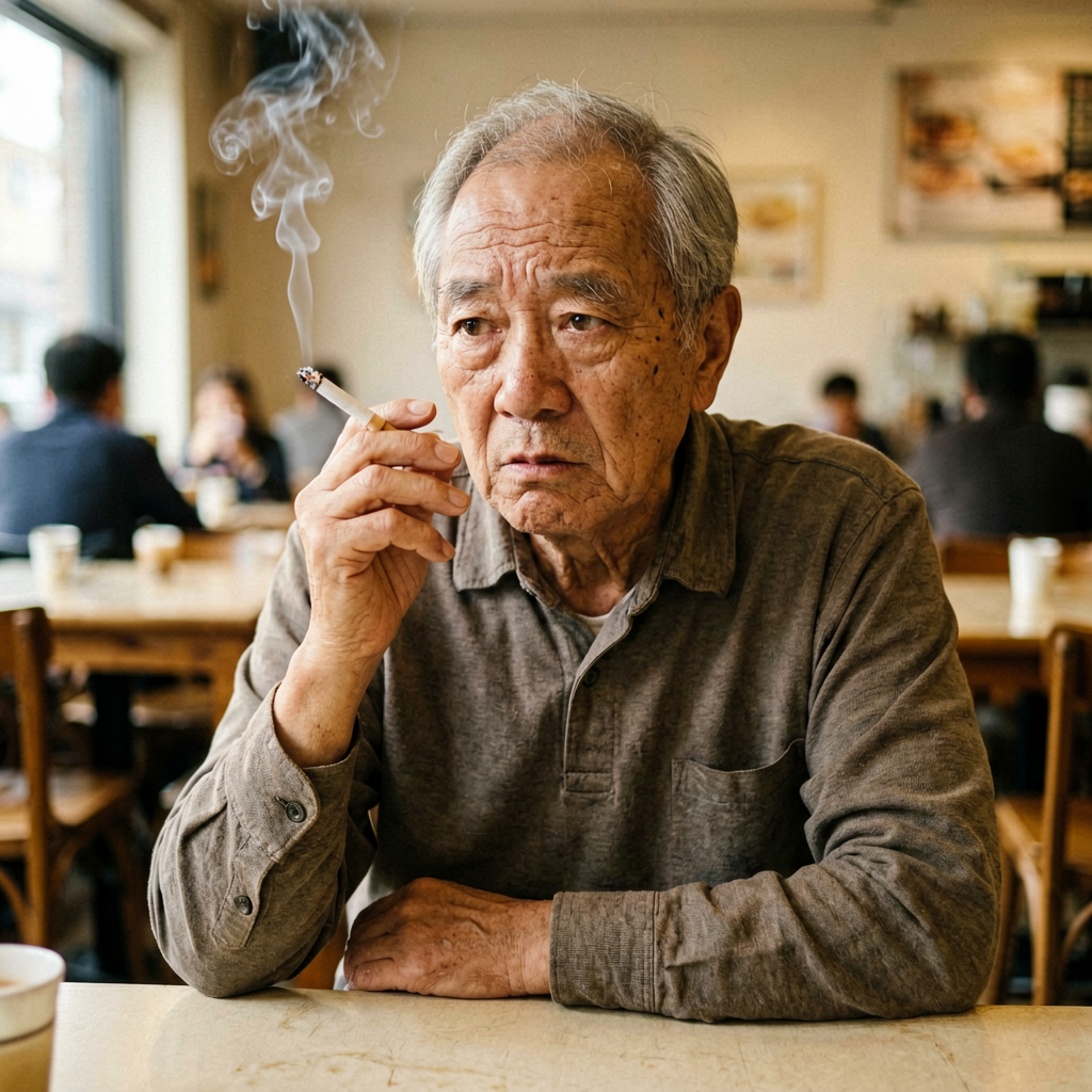 老陈的无奈神情