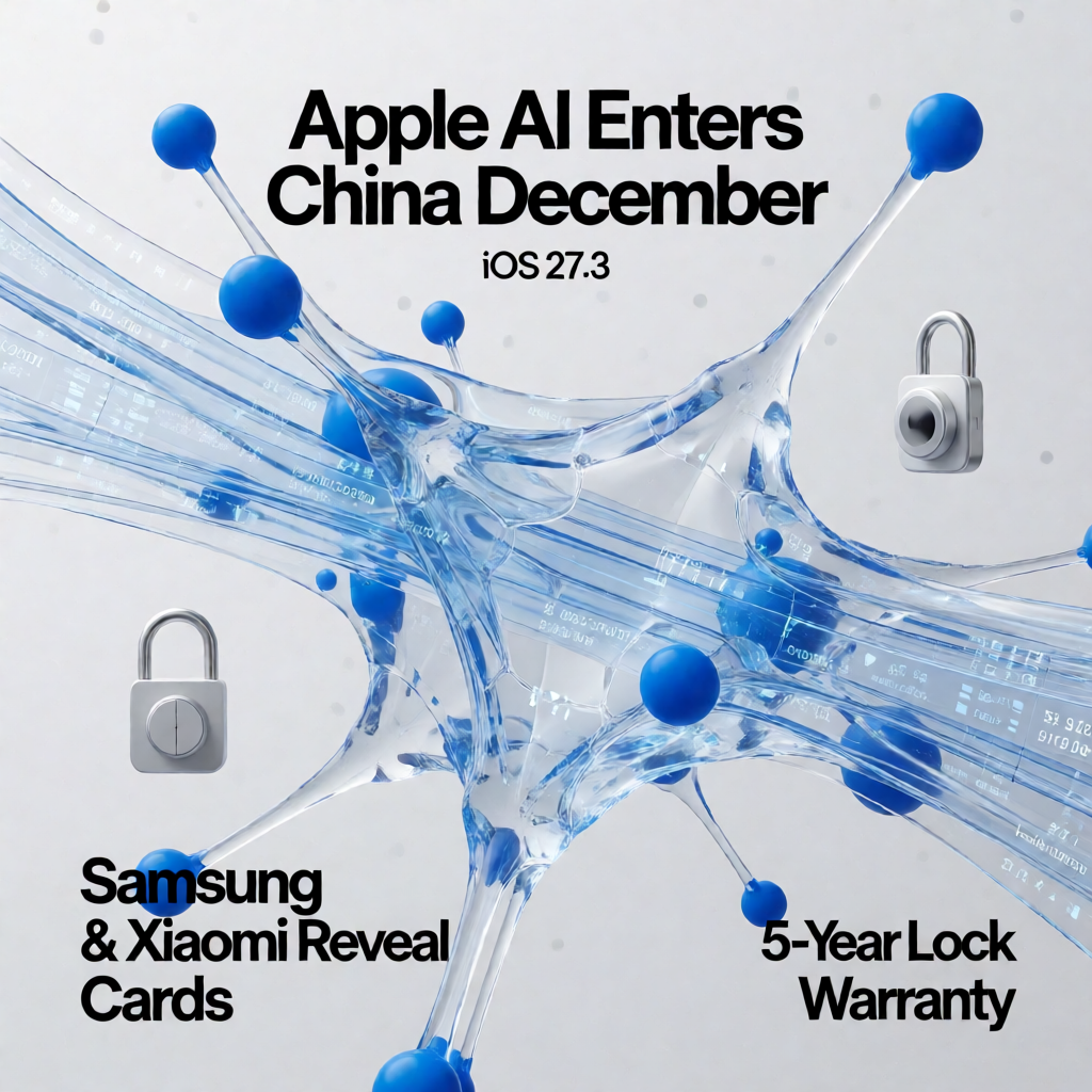 苹果AI入华定档12月，三星小米各亮底牌