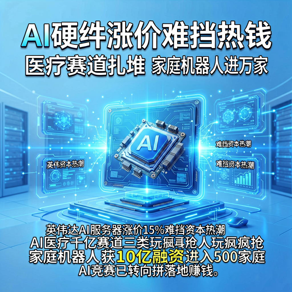 AI硬件涨价难挡热钱：医疗赛道扎堆，家庭机器人进万家