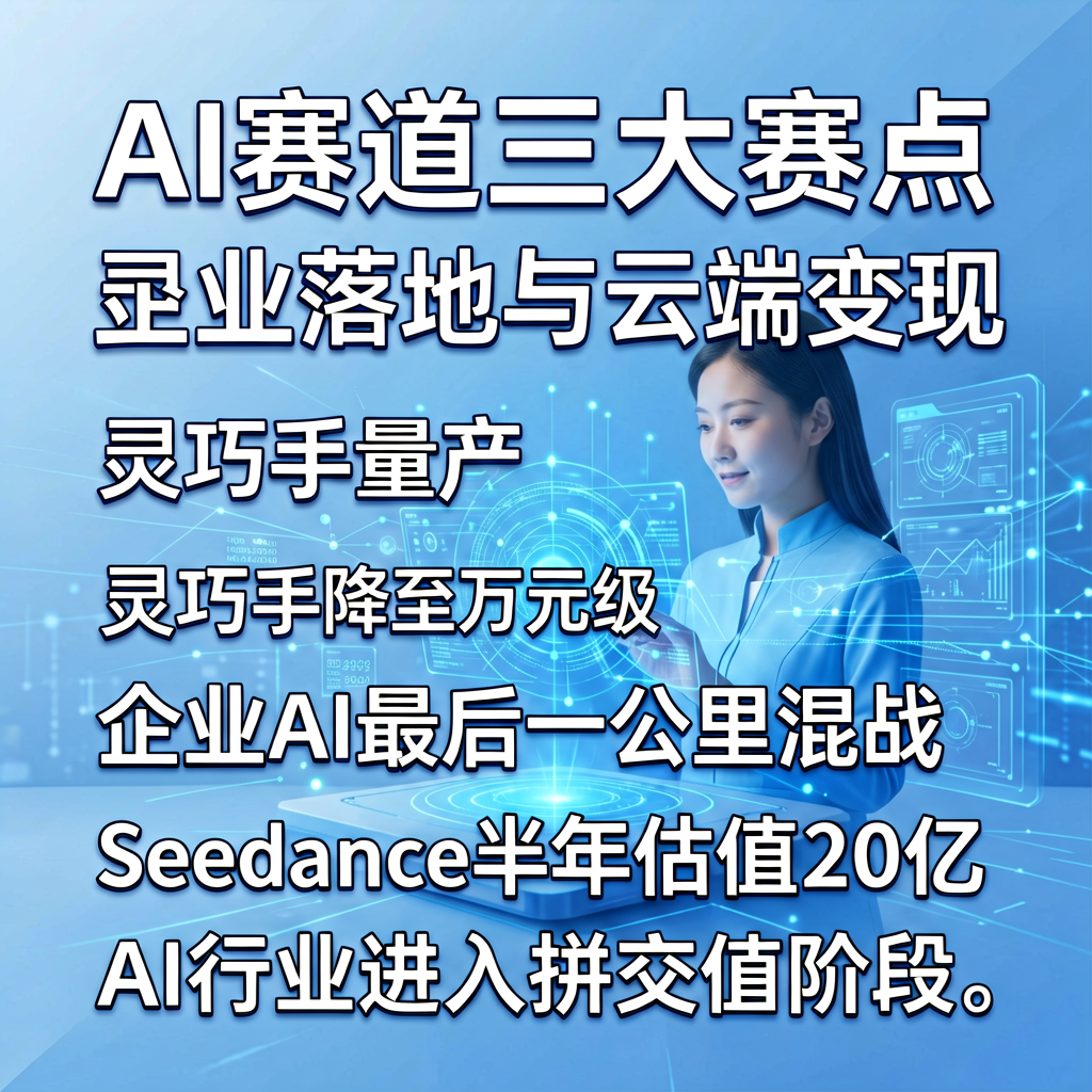AI赛道三大赛点：灵巧手量产、企业落地与云端变现
