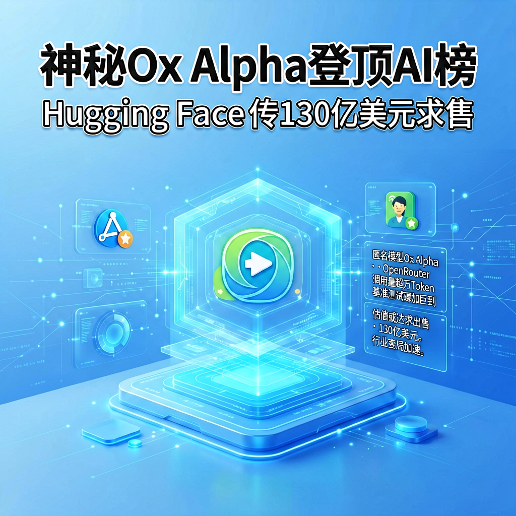 神秘Ox Alpha登顶AI榜，Hugging Face传130亿美元求售
