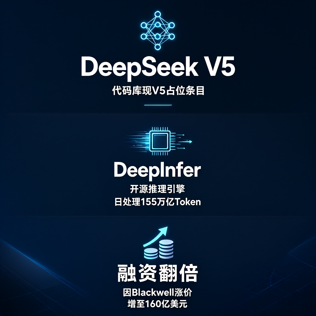 DeepSeek V5占位曝光，160亿融资翻倍