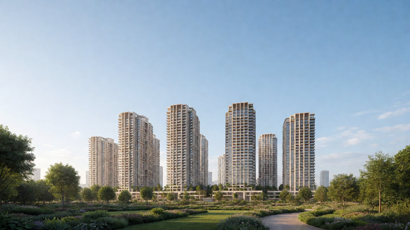 Studio to 4 BHK homes with 200+ amenities at Sattva City, spread across 50 — 3:2