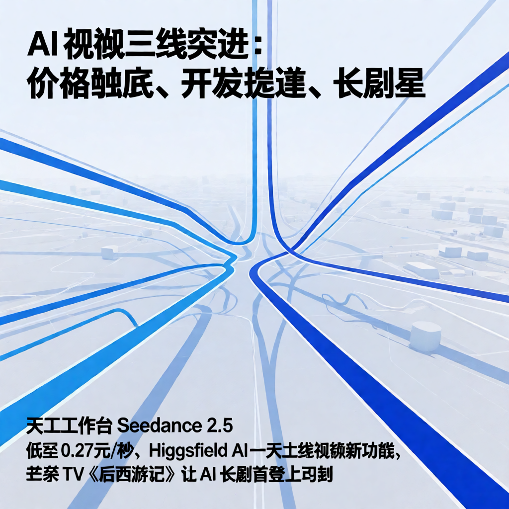 AI视频三线突进：价格触底、开发提速、长剧上星