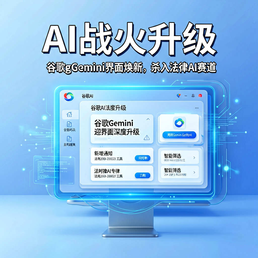 AI战火升级：谷歌Gemini界面焕新，杀入法律AI赛道