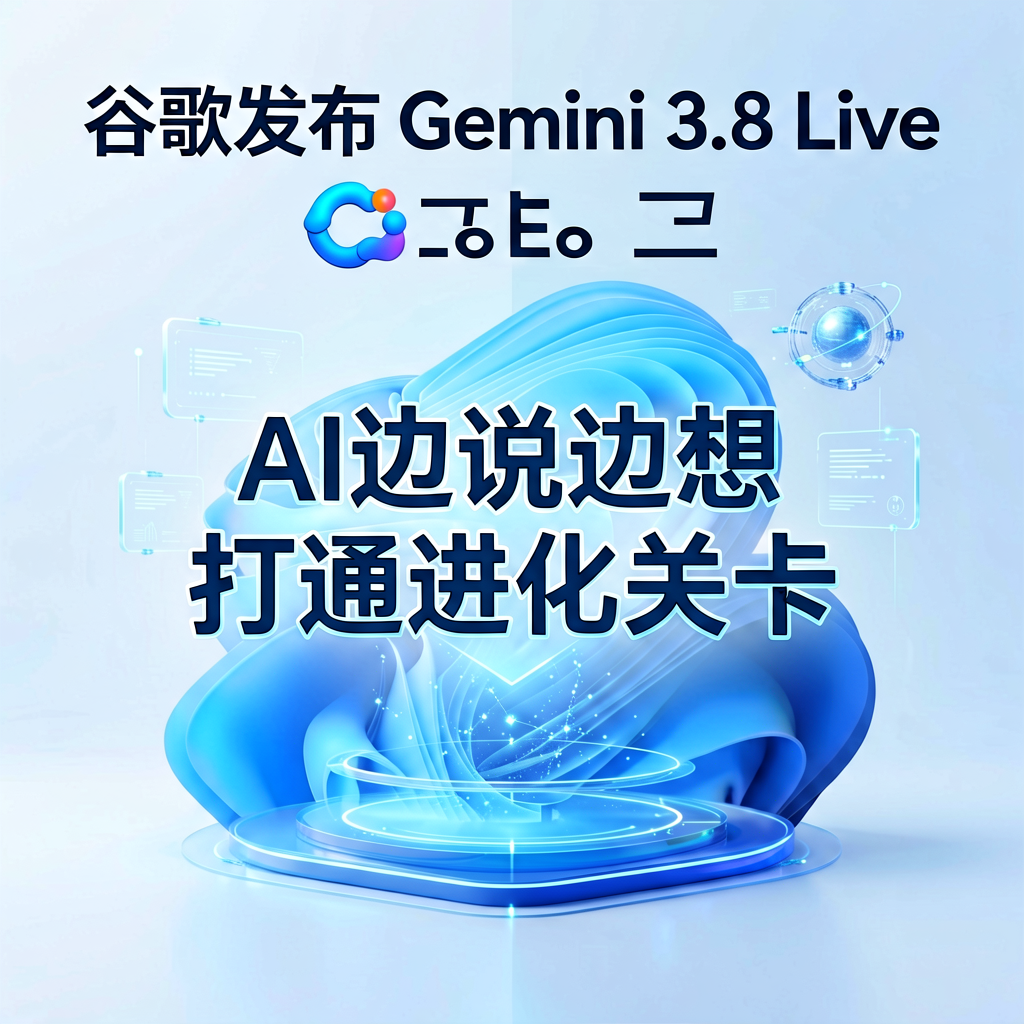 谷歌Gemini 3.8 Live：AI边说边想，打通进化关卡