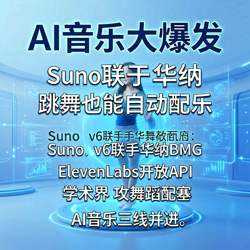 AI音乐大爆发：Suno联手华纳，跳舞也能自动配乐