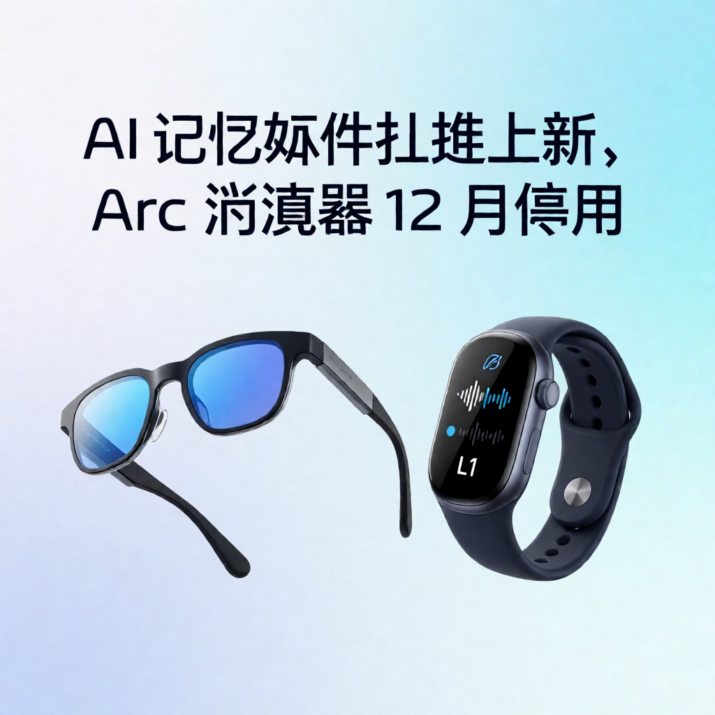 AI记忆硬件扎堆上新，Arc浏览器12月停用
