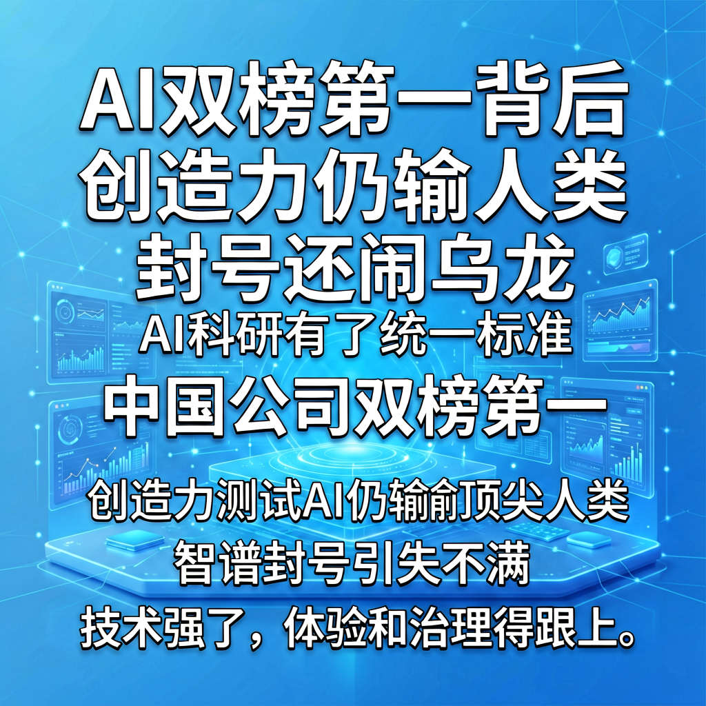 AI双榜第一背后：创造力仍输人类，封号还闹乌龙