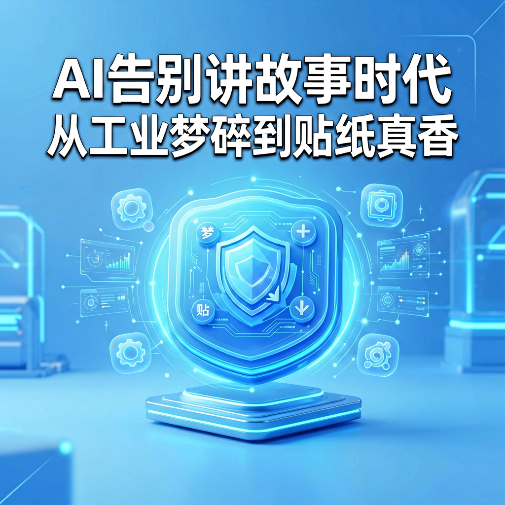 AI告别讲故事时代：从工业梦碎到贴纸真香