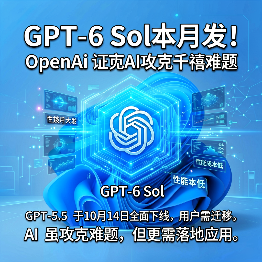 GPT-6 Sol本月发！OpenAI证实AI攻克千禧难题