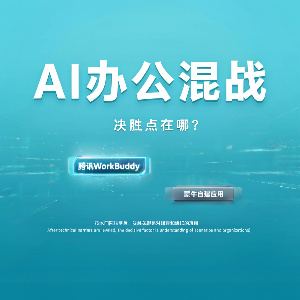 AI办公混战：大厂卷助手，蒙牛自建应用，决胜点在哪