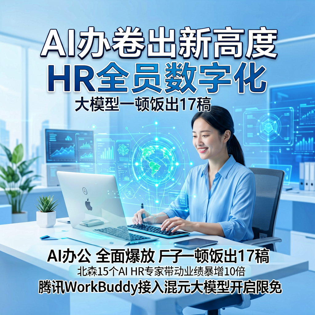 AI办公卷出新高度：HR全员数字化，大模型一顿饭出17稿