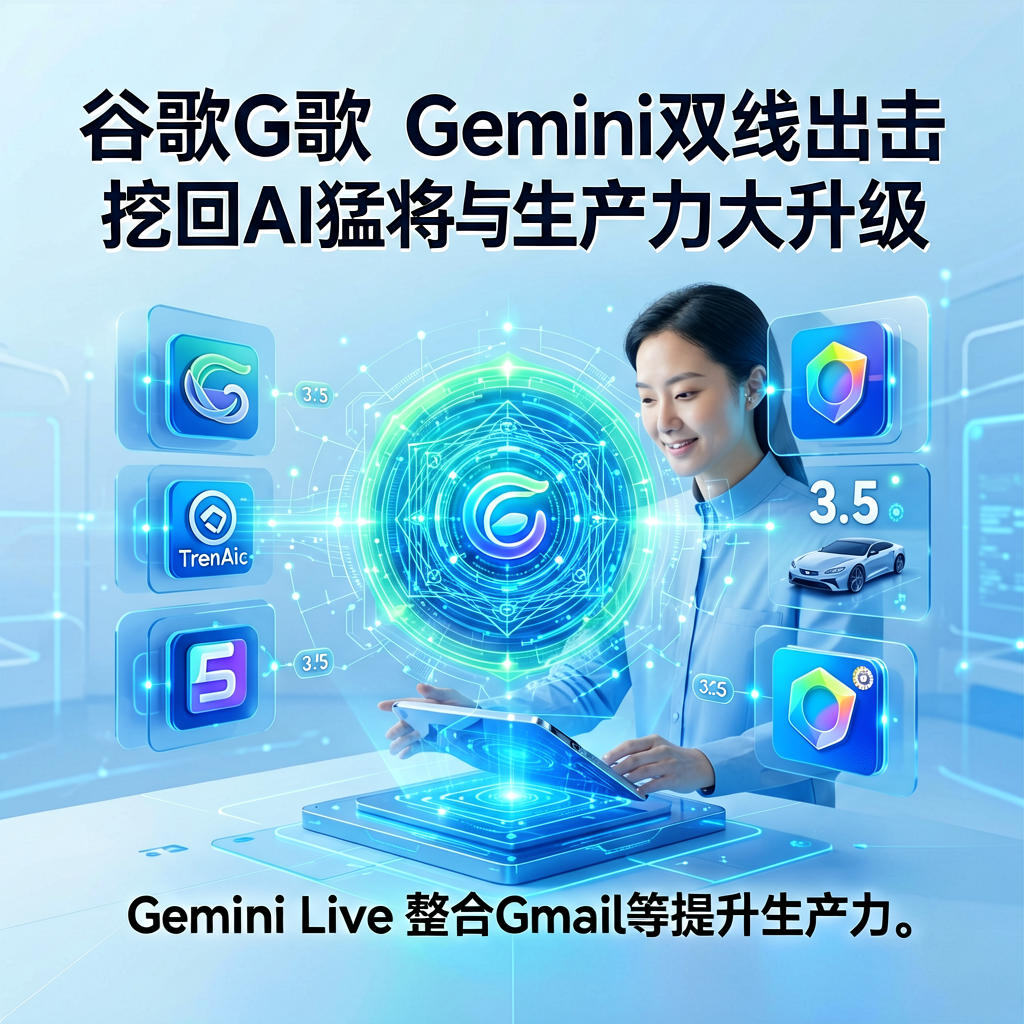 谷歌Gemini双线出击：挖回AI猛将，语音与生产力大升级