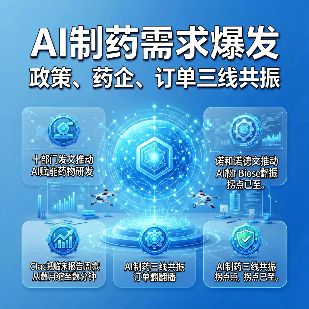 AI制药需求爆发：政策、药企、订单三线共振