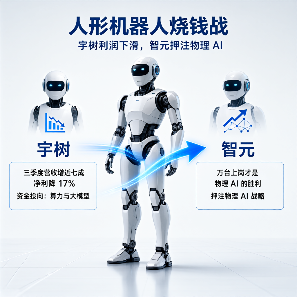 人形机器人烧钱战：宇树利润下滑，智元押注物理AI