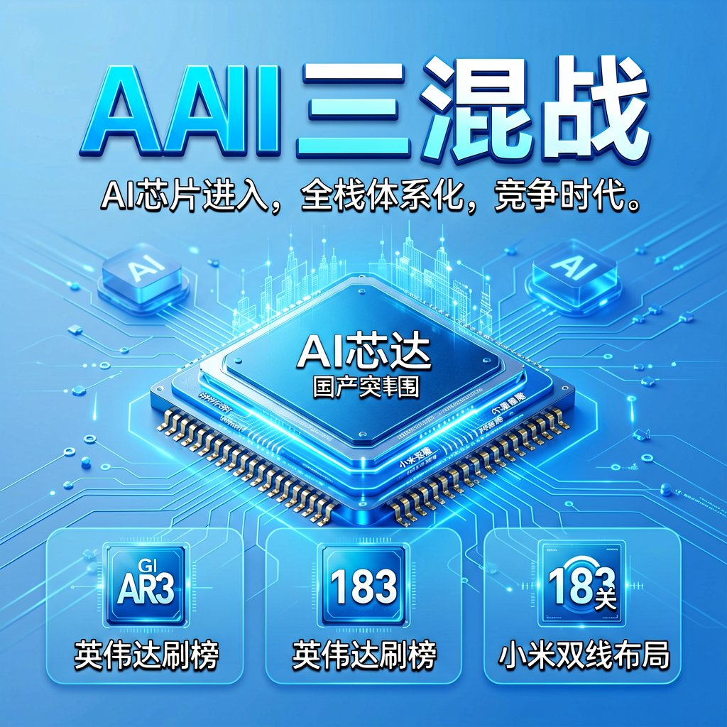 AI芯片三方混战：英伟达刷榜，国产突围，小米双线布局