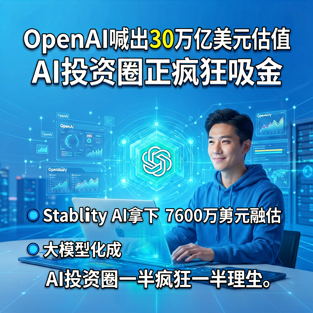 OpenAI喊出30万亿美元估值，AI投资圈正疯狂吸金