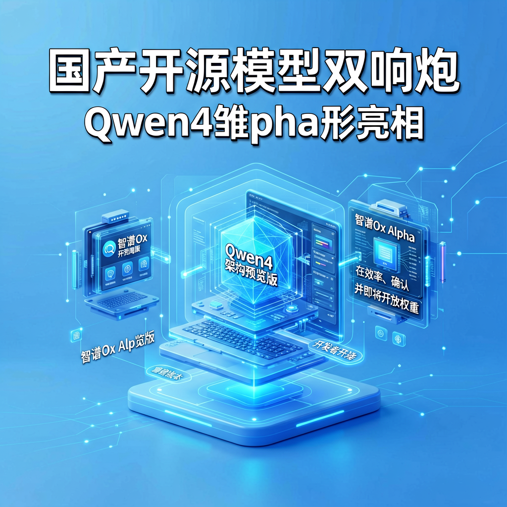 国产开源模型双响炮：Qwen4雏形亮相，智谱Ox Alpha周四见