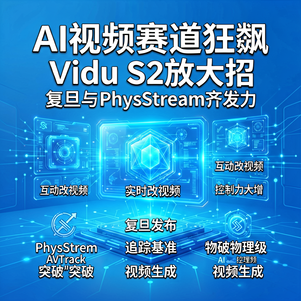 AI视频赛道狂飙：Vidu S2放大招，复旦与PhysStream齐发力