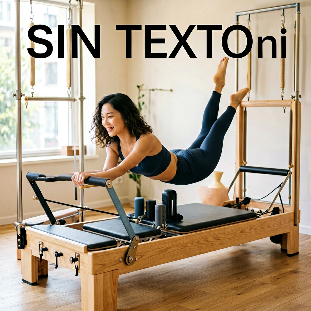 Máquina Reformer de Pilates Plegable con Base Deslizante