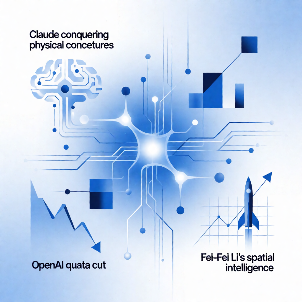 Claude攻克物理猜想，OpenAI缩水，李飞飞造世界