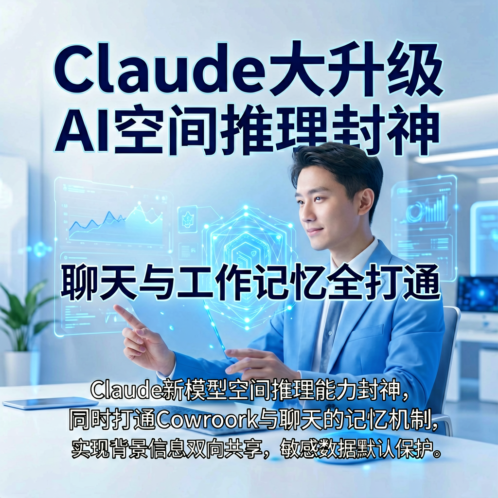 Claude大升级：AI空间推理封神，聊天与工作记忆全打通