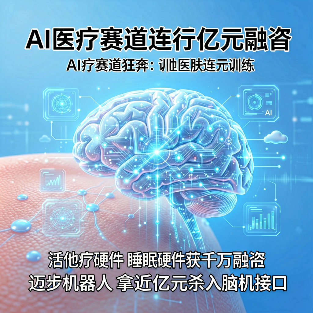 从活体皮肤到脑机接口：AI医疗赛道连获亿元融资
